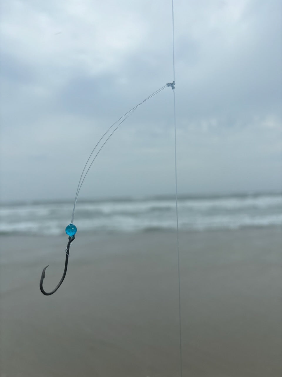 'Ocean Blue' Bead Double Drop Surf Fishing Rigs