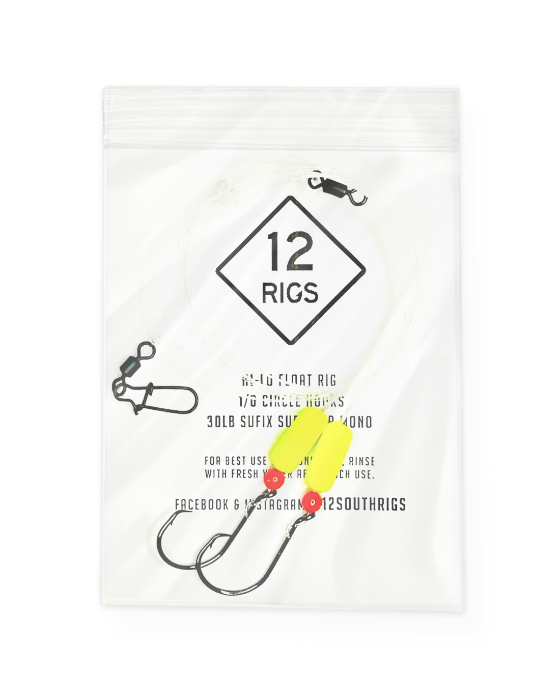 'Chartreuse' Pompano Double Drop Surf Fishing Rigs – 12SouthRigs