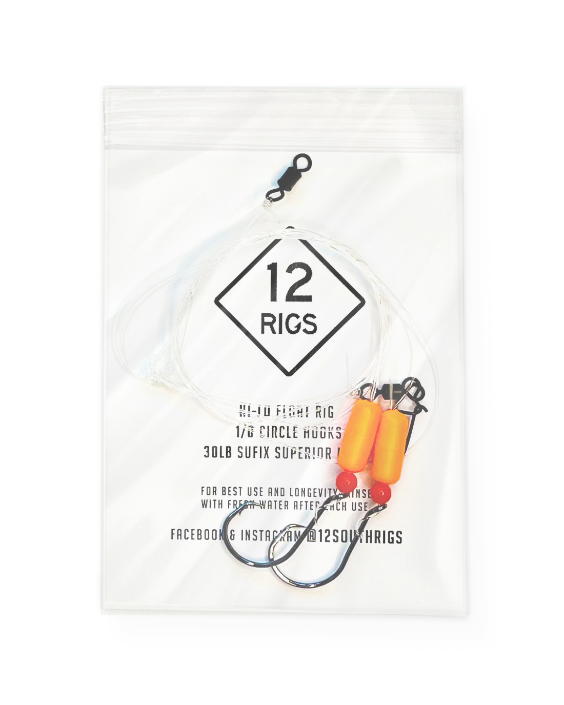 'Orange' Pompano Double Drop Surf Fishing Rigs – 12SouthRigs