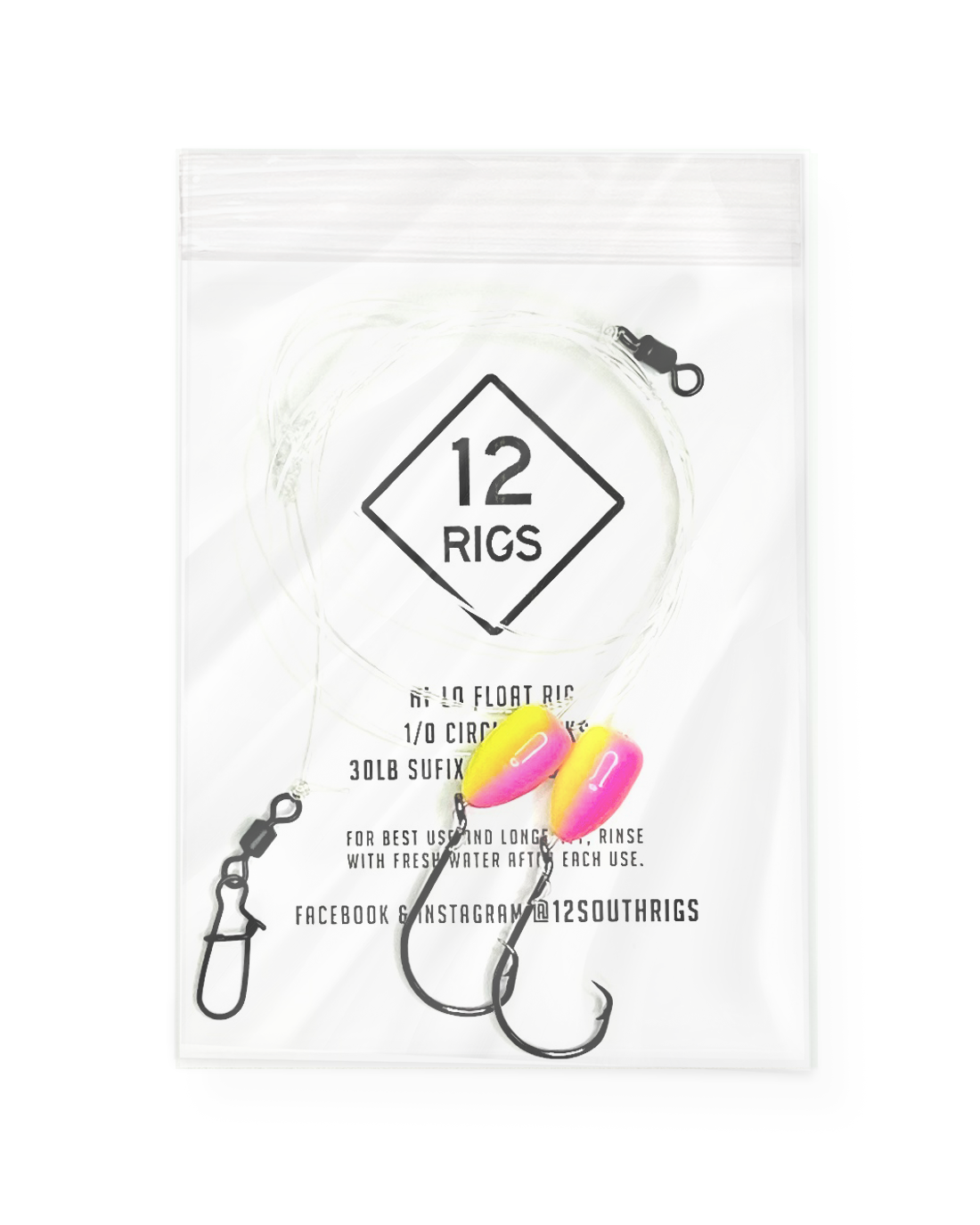 Pink Bee Rigs 'Pink/Chartreuse' Pompano Double Drop Surf Fishing Rigs โ 12SouthRigs