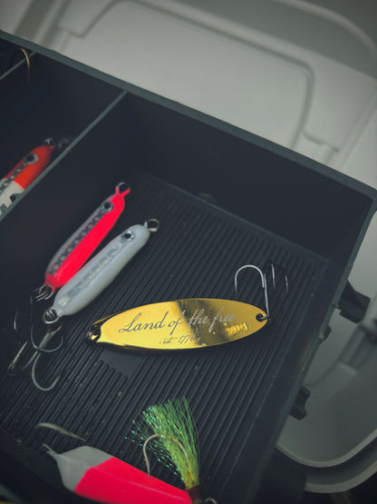 'Don't Tread On Me' Custom Engraved Fishing Lure Spoon