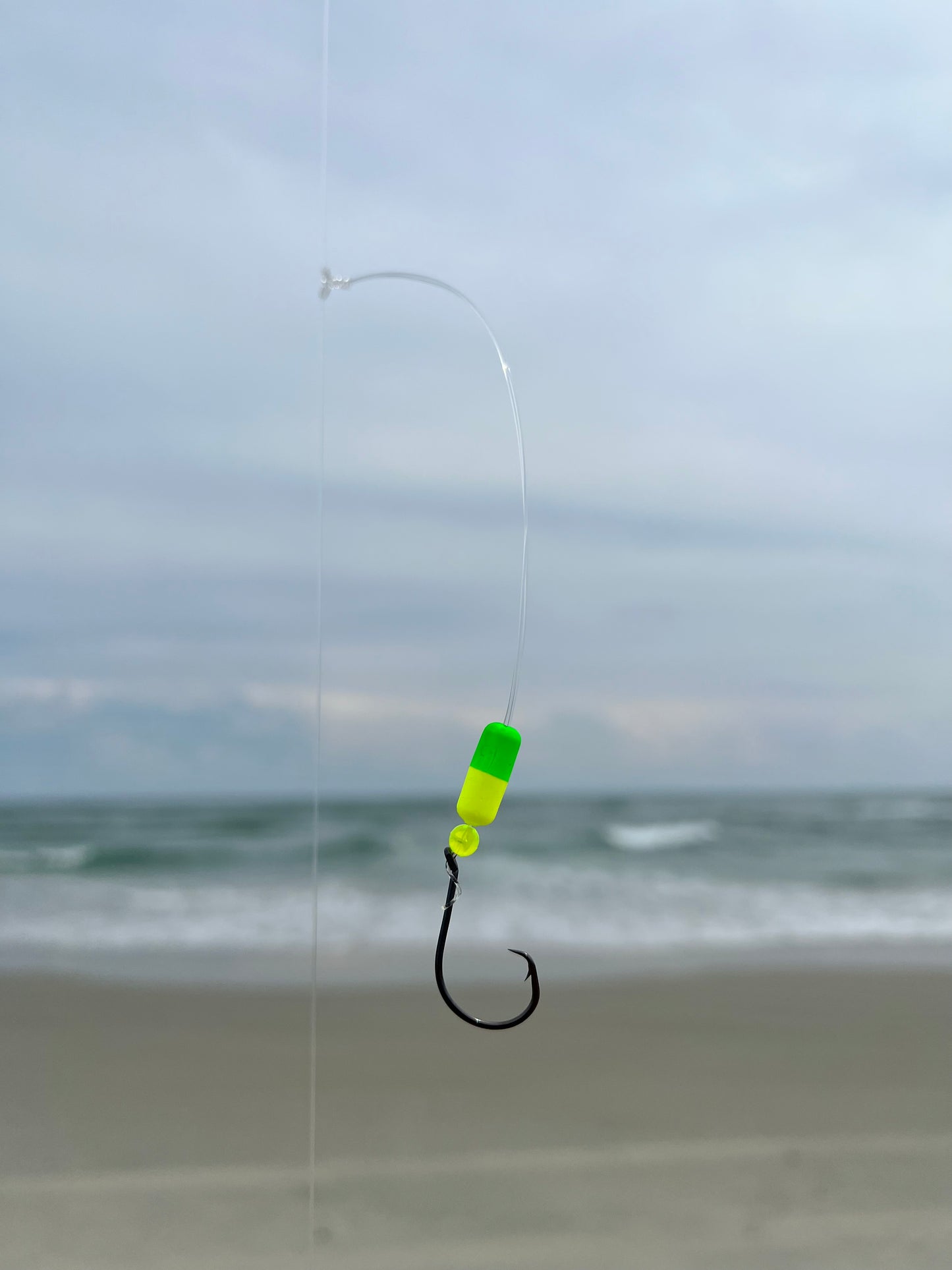 'Chartreuse/Green' Pompano Double Drop Surf Fishing Rigs