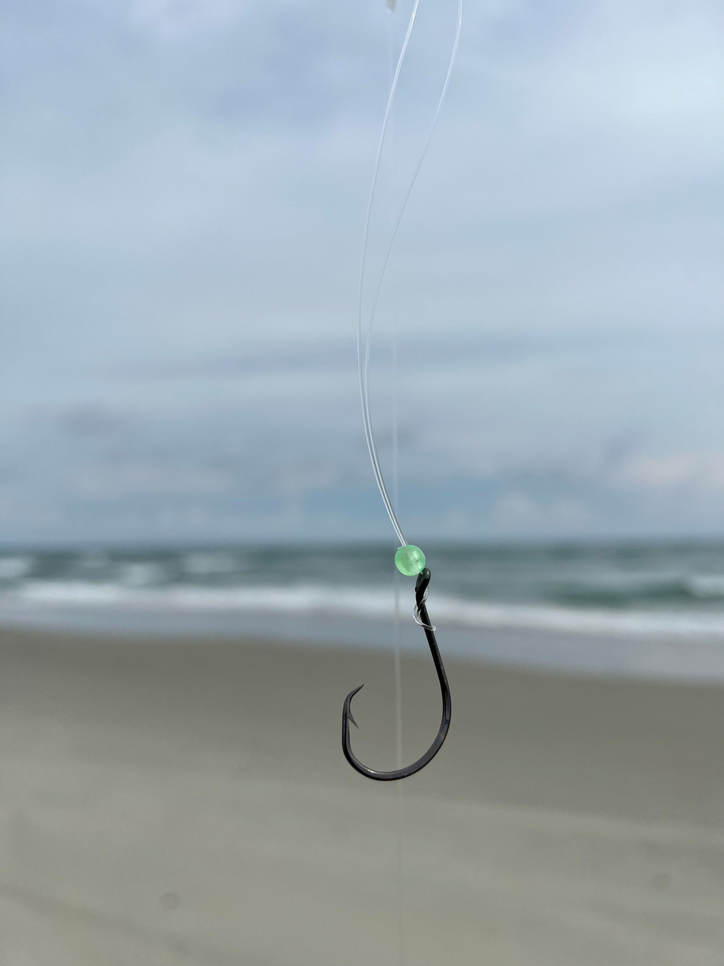 'Green Glow' Bead Double Drop Surf Fishing Rigs