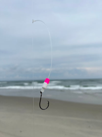 'Pink/White' Pompano Double Drop Surf Fishing Rigs