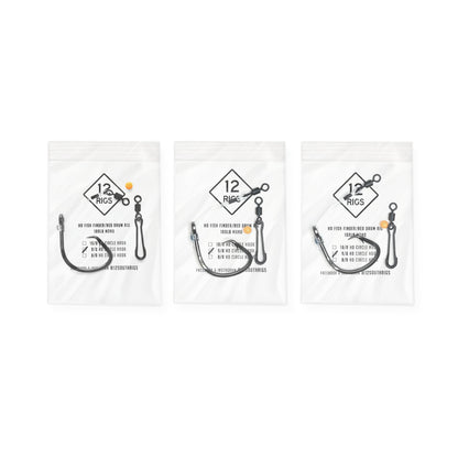 drummer fishing hooks 3 Pack '9/0 - HD' Fish Finder Red Drum Surf Fishing Rigs 100# Mono